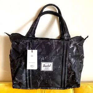Herschel Supply Co. Strand Duffle Bag Black Marble NWT